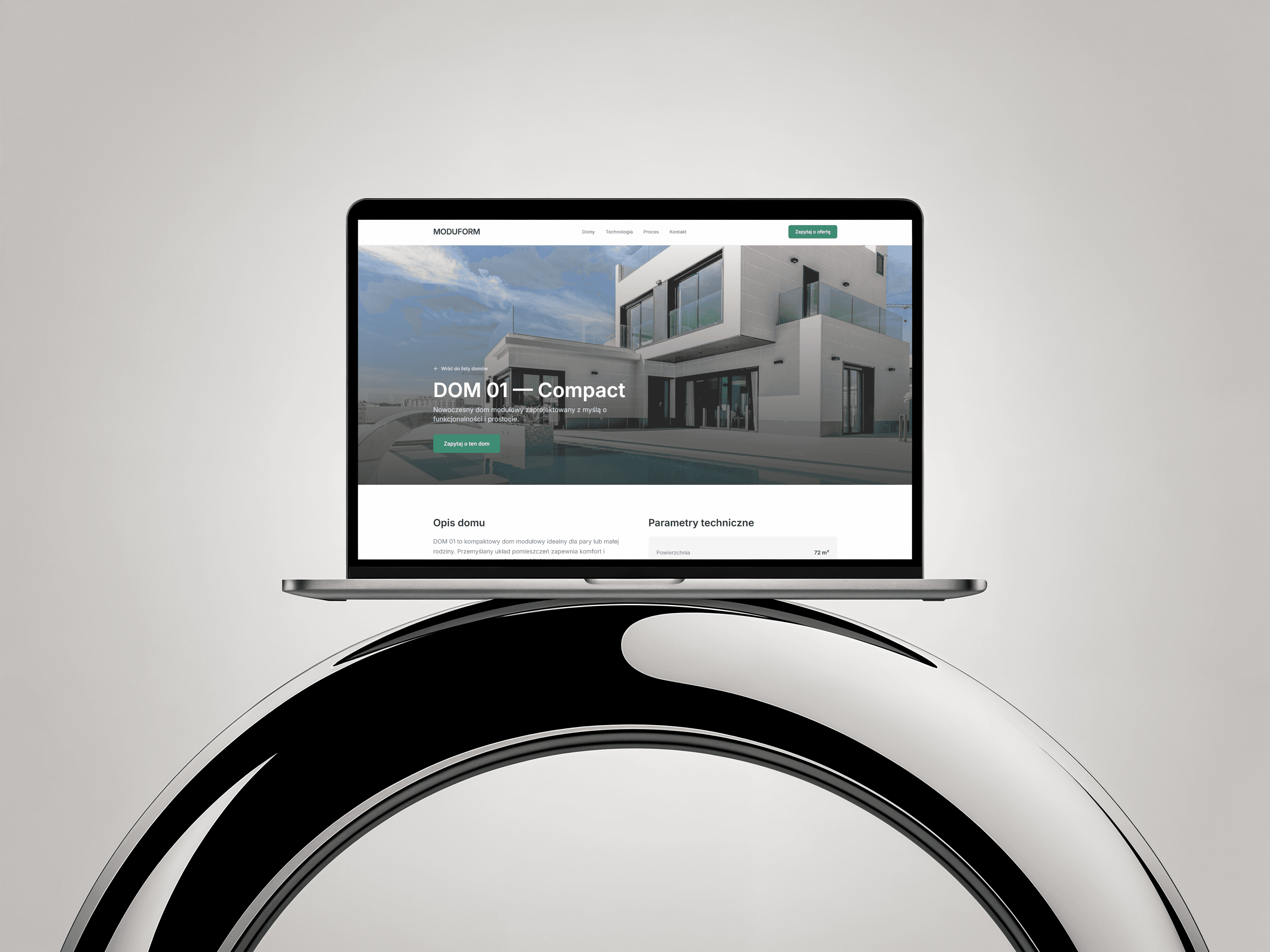 Strona internetowa dla producenta domów - zrzut 3