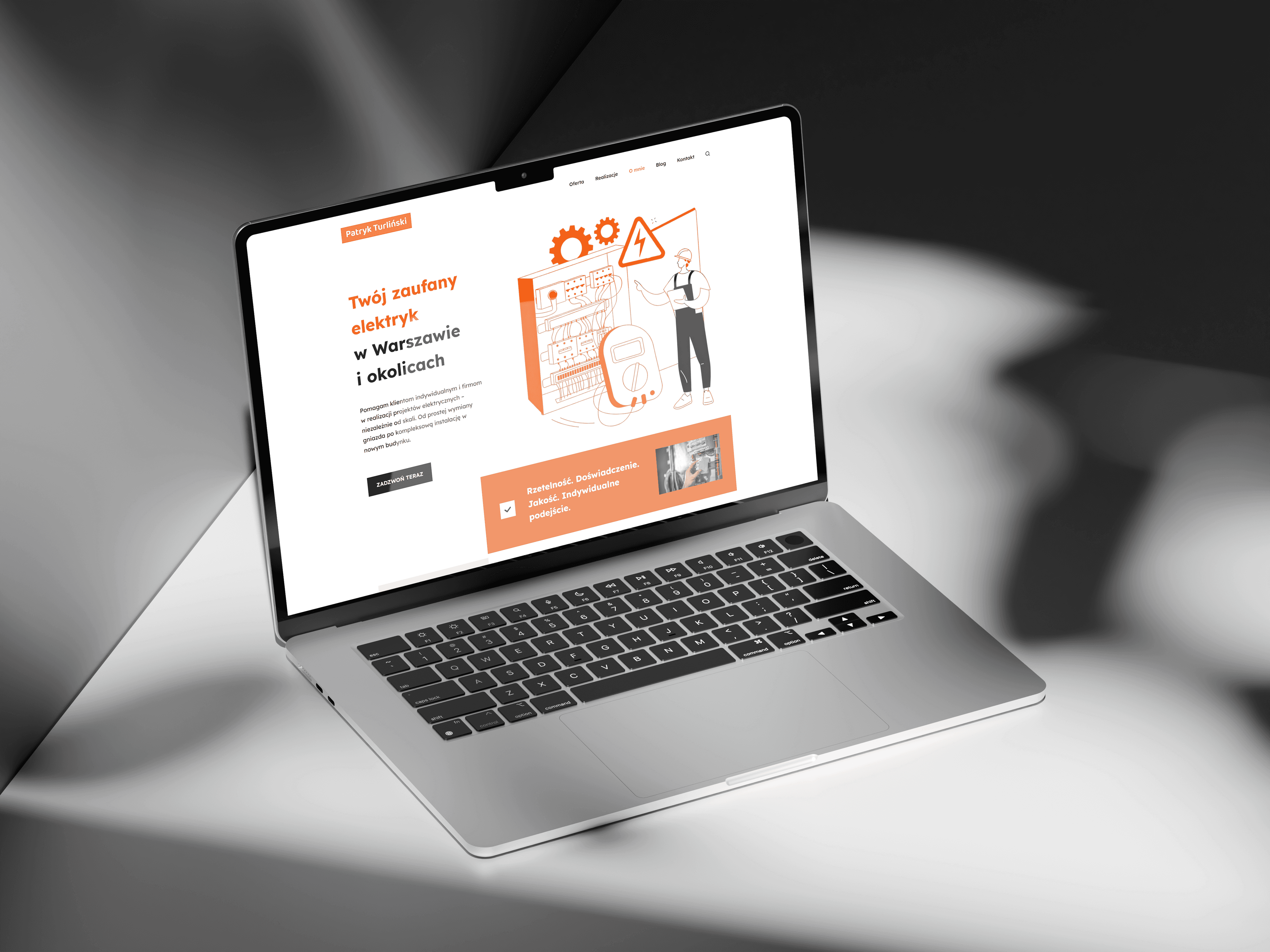 Strona internetowa dla lokalnej firmy elektrycznej