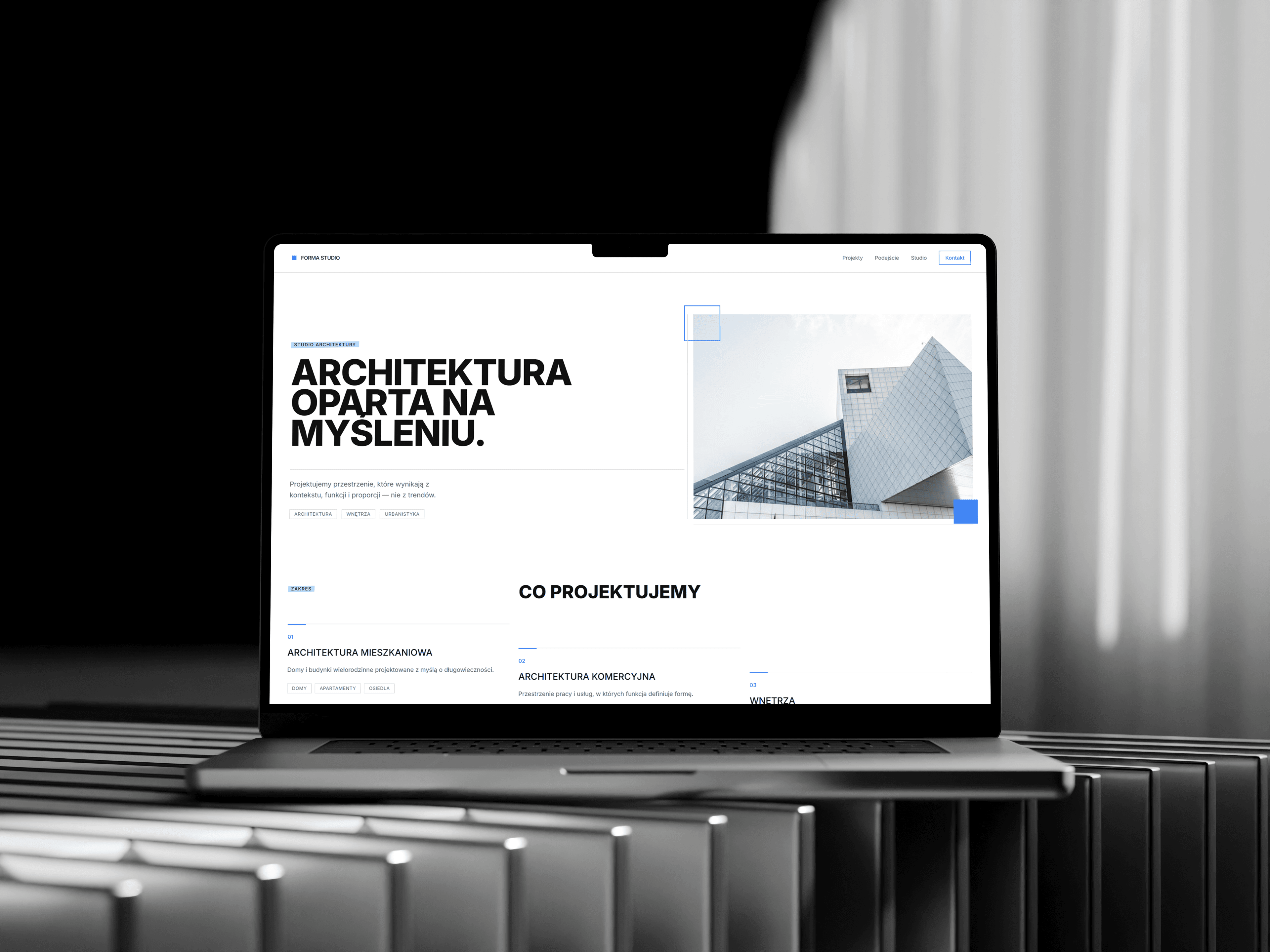 Strona internetowa dla studia architektonicznego